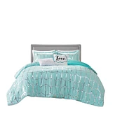 Simplie Fun Raina Metallic Printed Comforter Set