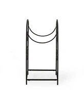 Simplie Fun Classic Iron Log Rack Elegance Meets Practicality for Your Fireplace