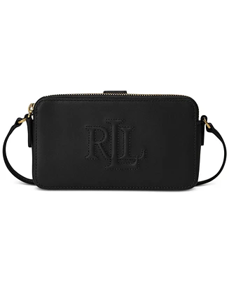 Lauren Ralph Witley Leather Crossbody Wallet