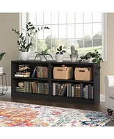 Streamdale Furniture Universal Small 2 Shelf Bookcase in Black - Set of 2