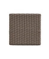 Milton Wicker Backless Bar Stool