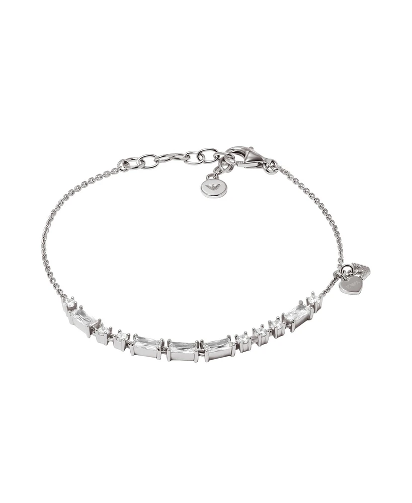 Emporio Armani Women's Sterling Silver Station Bracelet