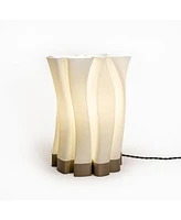 Jonathan Y Flame Modern Bohemian Plant-Based Pla 3D Printed Dimmable Led Table Lamp