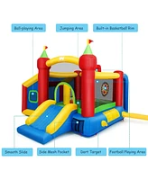 Sugift 7-in-1 Kids Inflatable Bounce House with Ocean Balls and 480W Blower