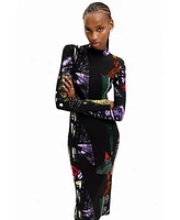 Desigual Women's M. Christian Lacroix arty midi dress