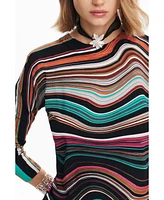 Desigual Women's Wavy striped sweater