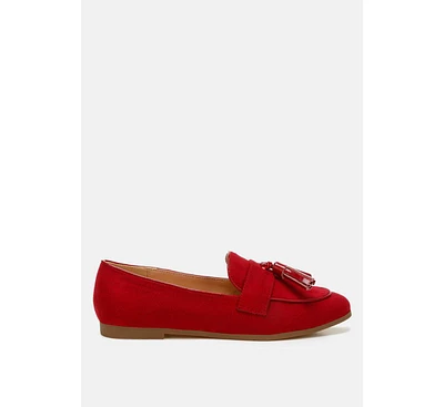 Rag & Co Folklore Micro Suede Tassel Loafers