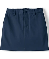 Lands' End Big Girls School Uniform Active Performance Chino Skort Top of the Knee