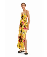 Desigual Women's Tropical halter neck jumpsuit