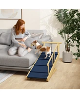 PawHut Dog Ramp, Adjustable Foldable Pet Ramp for Small to Large Dogs