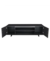 Gymax Modern Tv Stand Media Entertainment Center for Tv's up To 65'' w/Storage Cabinet
