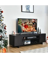 Gymax Modern Tv Stand Media Entertainment Center for Tv's up To 65'' w/Storage Cabinet