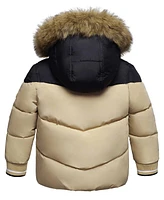 Rokka&Rolla Toddler Boys Fleece Lined Puffer Jacket Coat 2T-5T