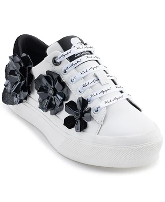 Karl Lagerfeld Paris Women's Georgia Lace-Up Embellished Sneakers