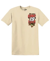 Joe Gibbs Racing Team Collection Men's Tan Martin Truex Jr Gone Fishin' T-Shirt