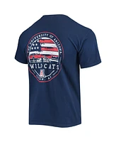 Image One Men's Navy Arizona Wildcats Campus Americana T-Shirt