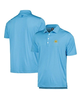 FootJoy Men's Blue Presidents Cup Micro Feeder Stripe Lisle ProDry Polo