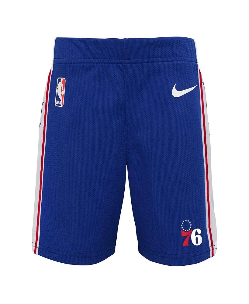 Nike Toddler Royal Philadelphia 76ers Icon Replica Shorts