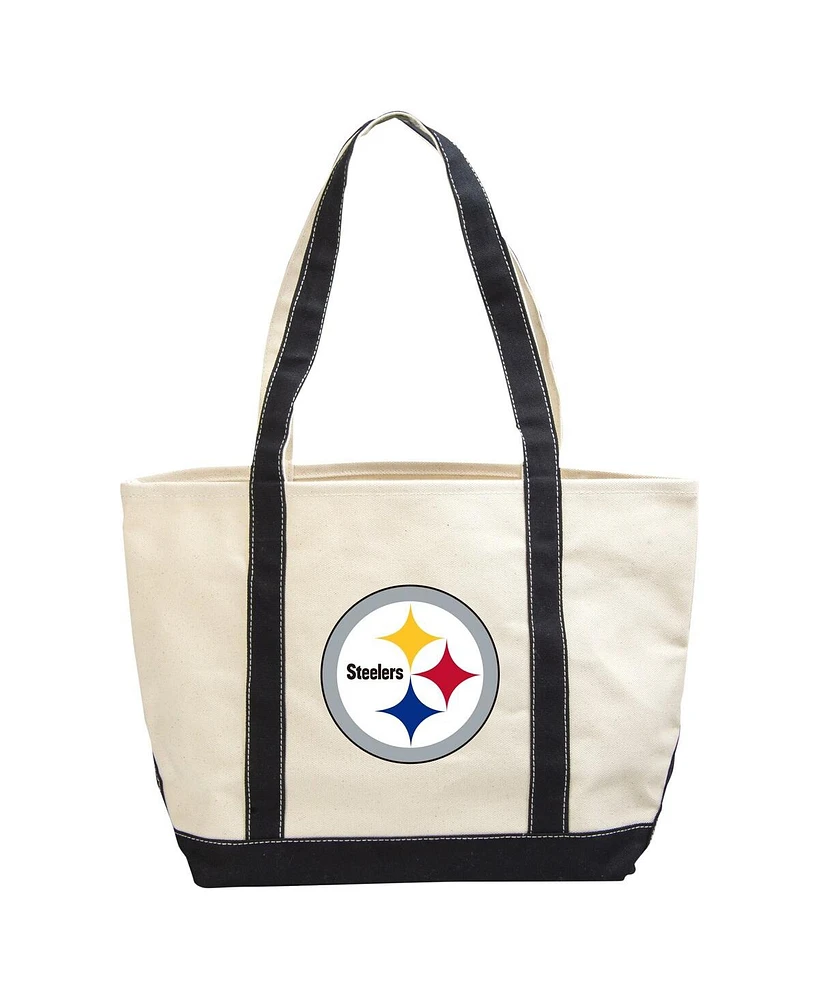 Logo Brands Pittsburgh Steelers Canvas Tote Bag