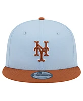 New Era Men's Light Blue New York Mets Spring Color Two-Tone 9FIFTY Snapback Hat