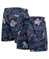 Pro Standard Men's Black Miami Marlins Toss Logo Woven Shorts