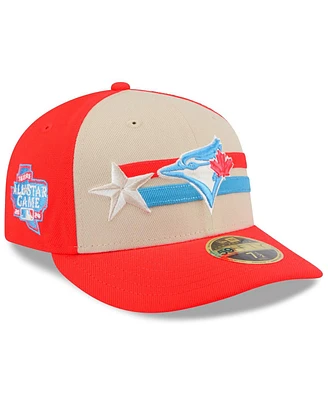 New Era Men's Tan/Coral Toronto Blue Jays 2024 Mlb All-Star Game Low Profile 59FIFTY Fitted Hat