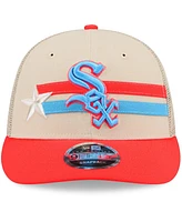 New Era Men's Tan/Coral Chicago White Sox 2024 Mlb All-Star Game Meshback Low Profile 9FIFTY Snapback Hat