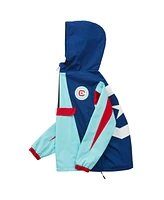 Live Breathe Futbol Men's and Women's Light Blue Chicago Fire Tekker Half-Zip Anorak Jacket