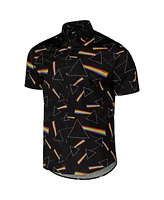 Section 119 Men's Black Pink Floyd Dark Side of The Moon Button-Down Shirt