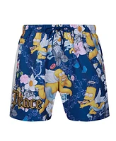 Freeze Max Men's Navy the Simpsons Peace Angels Woven Shorts