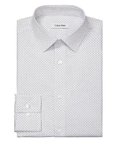 Calvin Klein Refined Cotton Stretch Men's Slim Fit Dress Shirt