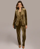 Donna Karan New York Women's Velvet One-Button Blazer