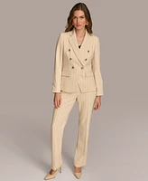 Donna Karan New York Women's Pinstripe Double Breasted Blazer