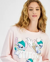 Disney Juniors' Stitch 3D Applique Crewneck Sweatshirt