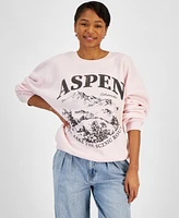 Grayson Threads, The Label Juniors' Aspen Crewneck Sweatshirt