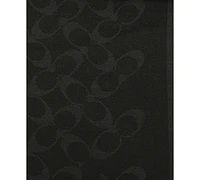 Coach Women's Signature C Logo Fringe-Trim Scarf