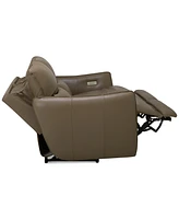 Jekyns Leather Power Sofa, Created for Macy's