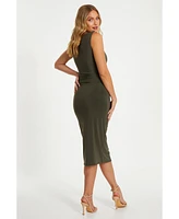 Quiz Women's Ity Twist Strap Maxi Dress