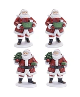 Slickblue Set of Santa Figurines – Festive Holiday Decor for Home and Garden