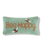 C&F Home 10" x 20" Bee Happy Spring Hooked Small Petite Throw Pillow