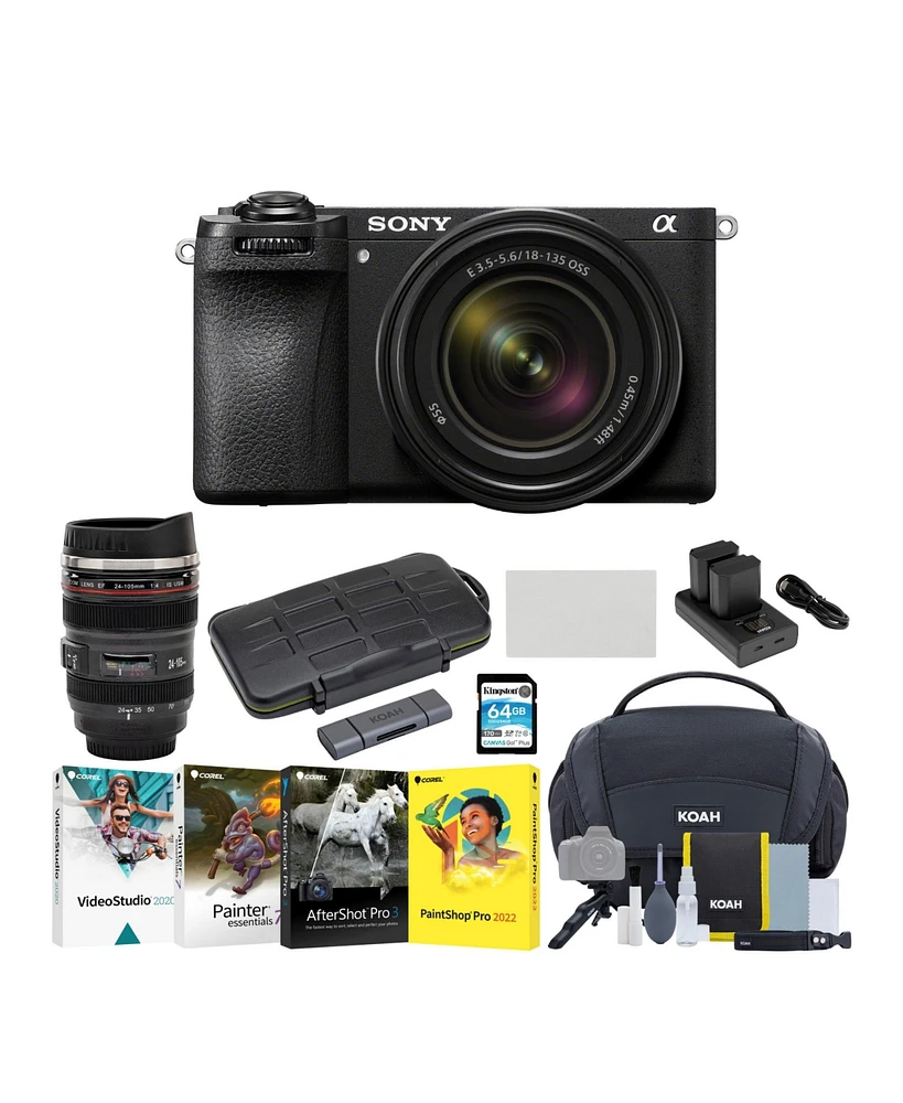 Sony Alpha 6700 Aps-c Mirrorless Camera with 18-135mm Lens Essentials Kit