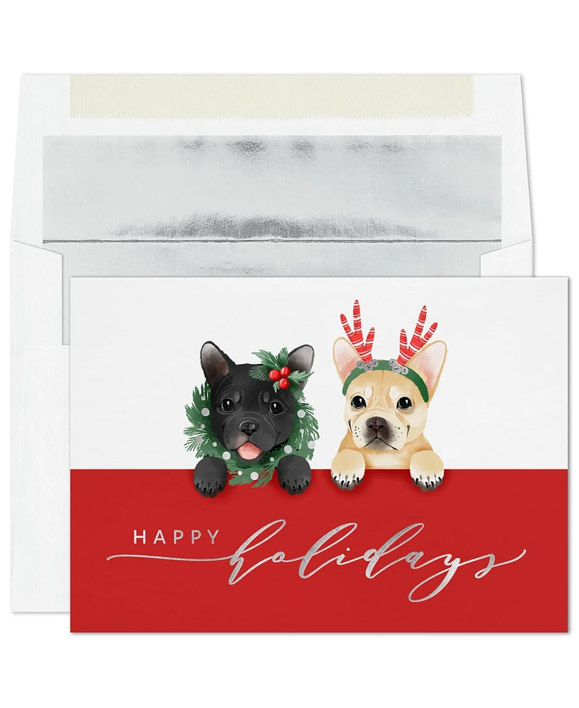 Masterpiece Studios French Bulldogs Holiday Boxed Cards