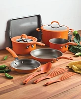 Rachael Ray Cook + Create Aluminum Nonstick Cookware Set, 11 Piece