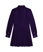 Polo Ralph Lauren Big Girls Belted Pleated Corduroy Shirtdress