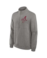 Nike Men's Heather Gray Alabama Crimson Tide Primetime Club Half-Zip Sweatshirt