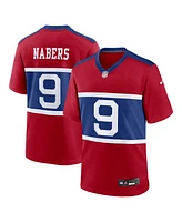 Nike Men's Malik Nabers Century Red New York Giants Alternate Player Game Jersey