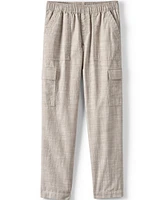 Lands' End Girls Plus Woven Pull On Utility Cargo Pants