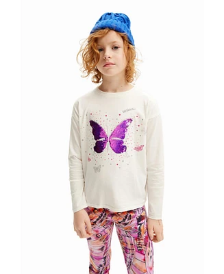 Desigual Girls Girls's Butterfly print T-shirt