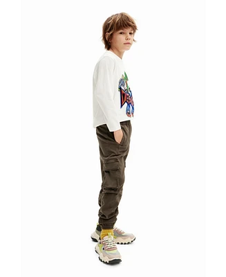 Desigual Boys Boys's Long jogger pants with cargo pockets