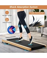 Slickblue Under Desk Treadmill with Remote Control and Led Display for Home Office